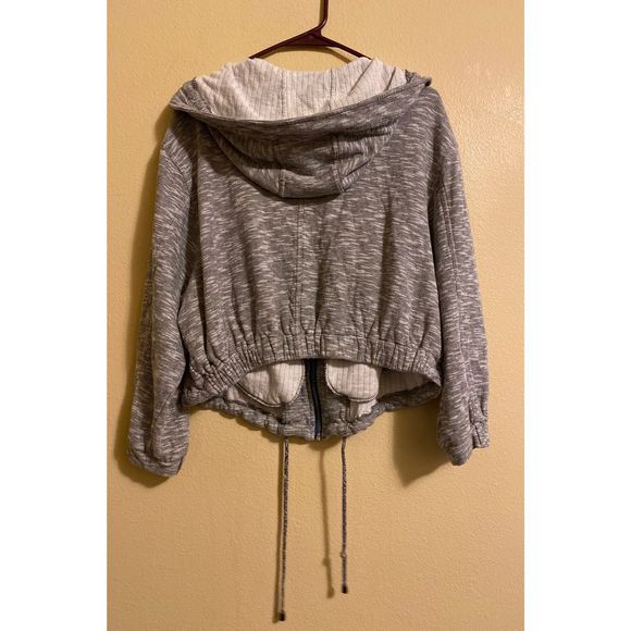 Free People gray zip up Jacket - Picture 3 of 7